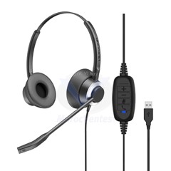 Casque Binaural UC Connexion USB-A Cordon USB A-LX PRO 5000 B USB-A LX